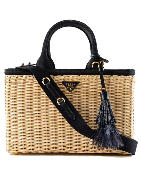 Prada wicker handbags